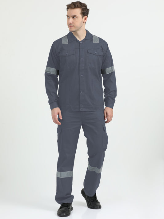 NuMode Shop Floor High-Visibility Work Uniform Set - Grey