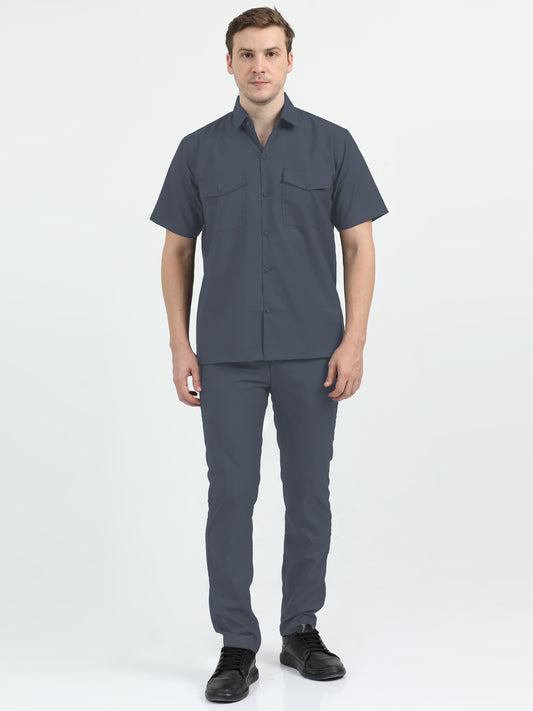 NuMode Short Sleeves Work Shirt - Grey