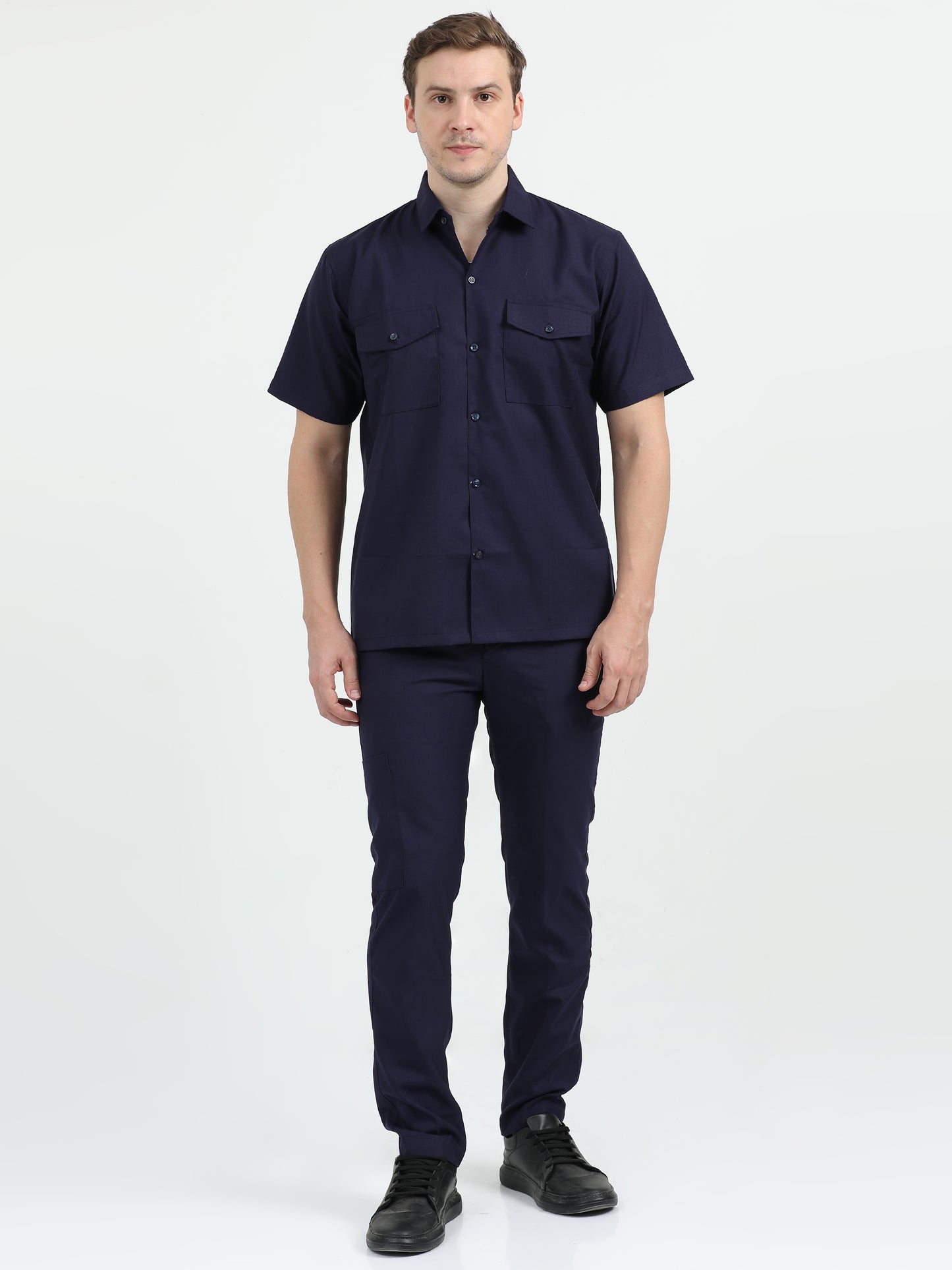 NuMode Short Sleeves Work Shirt - Navy