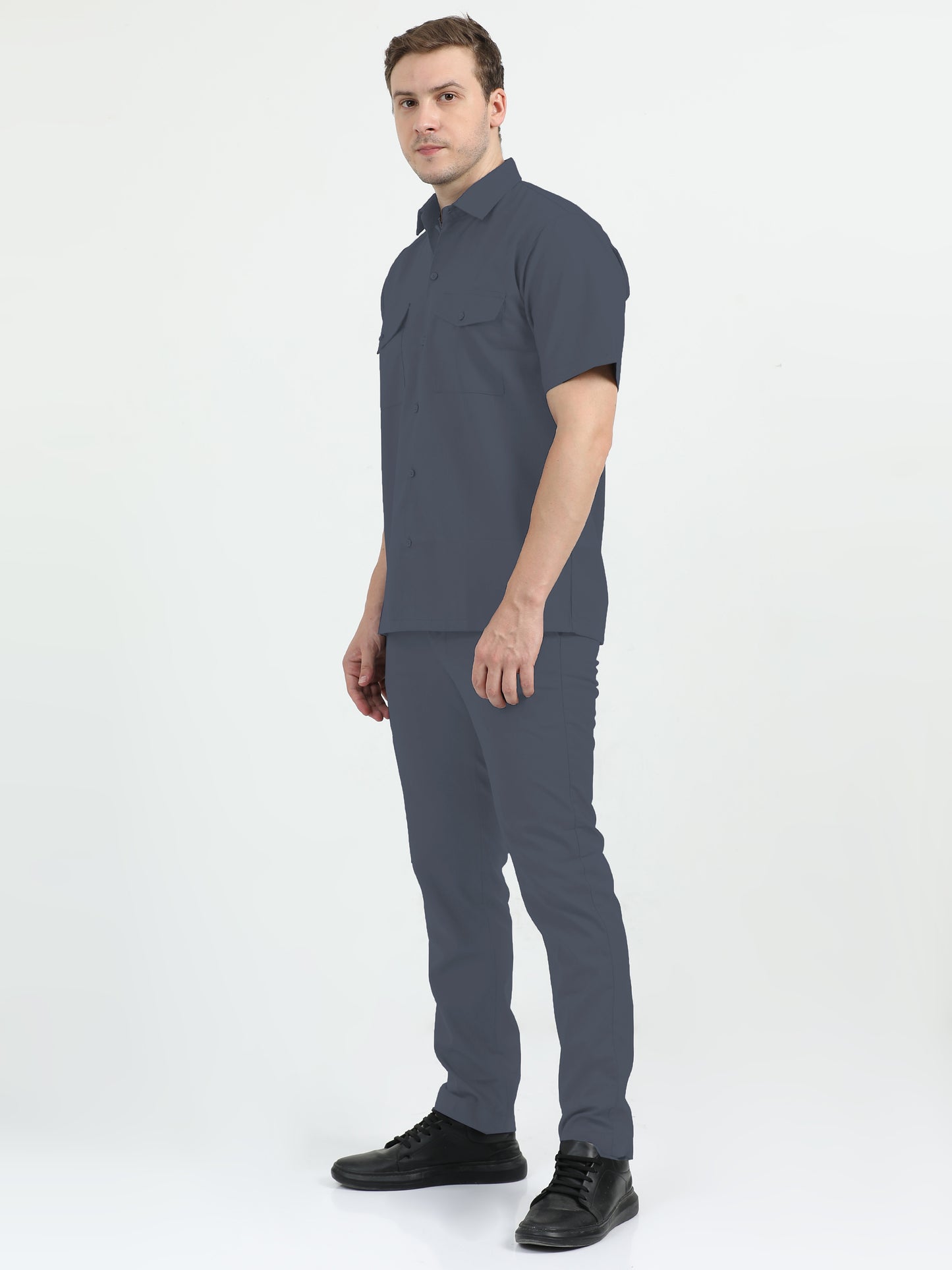 NuMode Short Sleeves Work Shirt - Grey