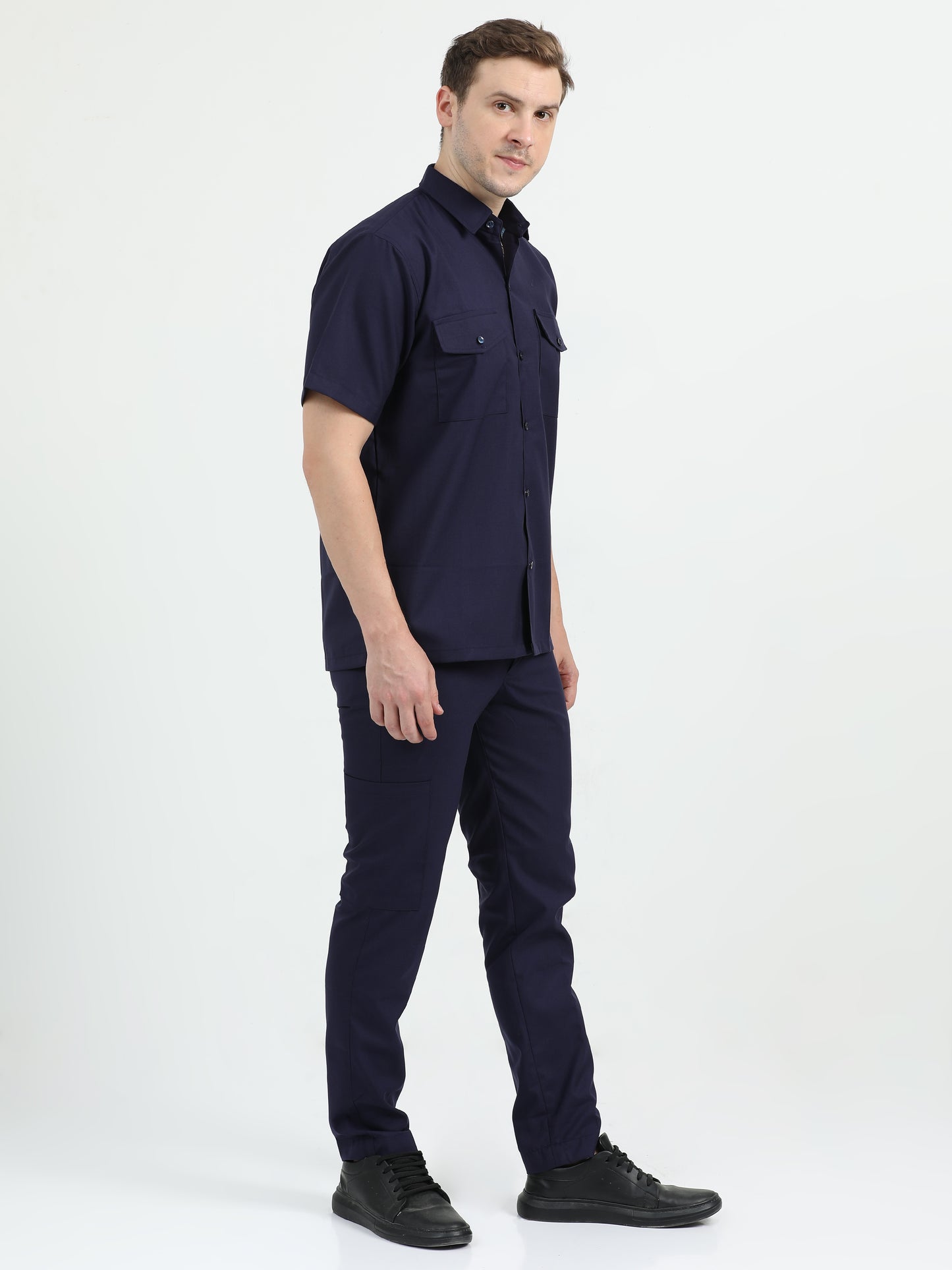 NuMode Short Sleeves Work Shirt - Navy