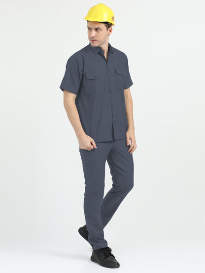 NuMode Short Sleeves Work Shirt - Grey