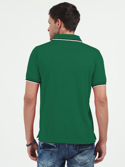 NuMode DryFit Polo with Tipping Collar - Green