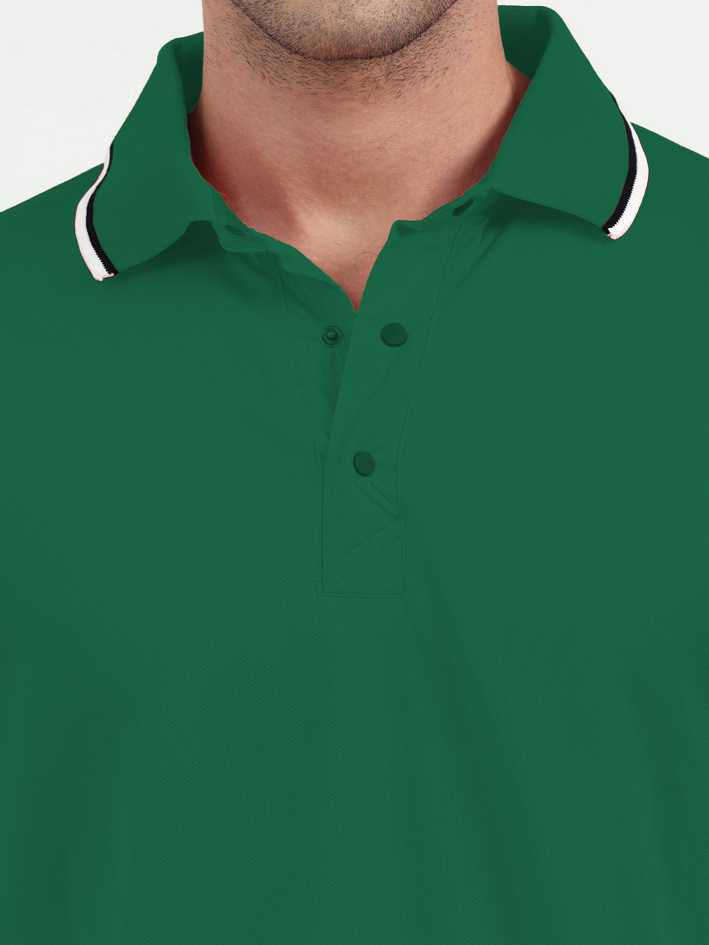 NuMode DryFit Polo with Tipping Collar - Green