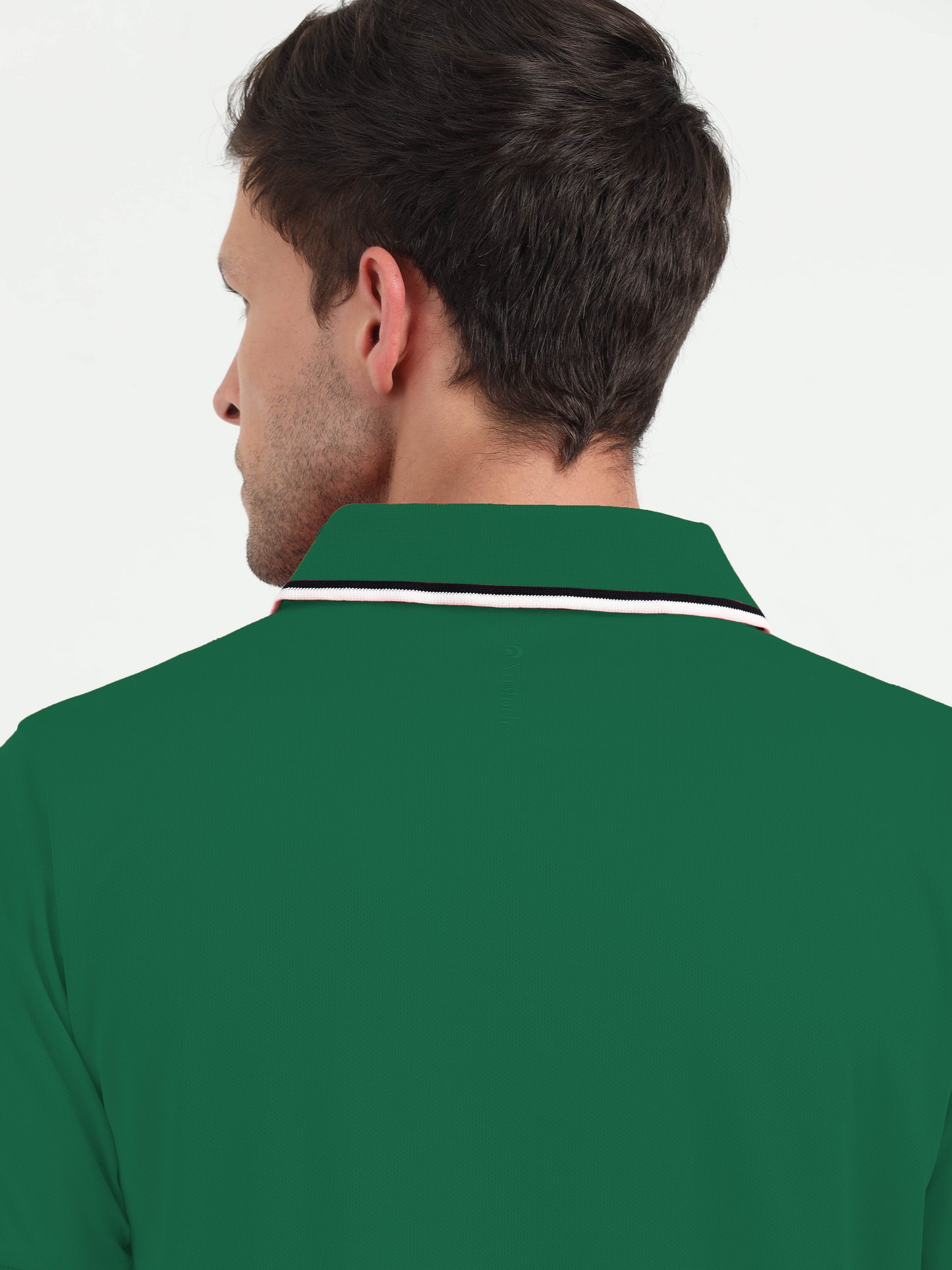 NuMode DryFit Polo with Tipping Collar - Green