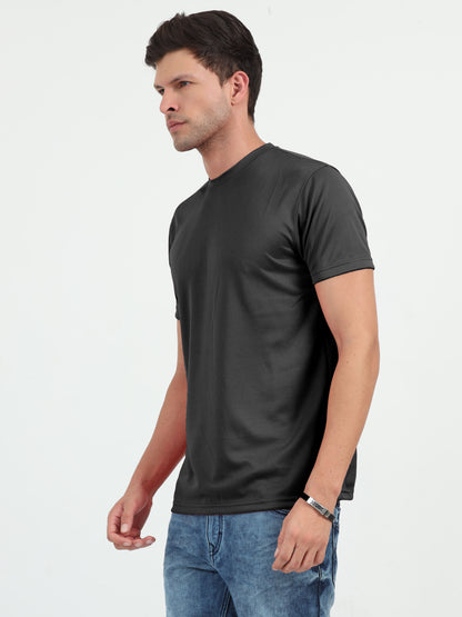 NuMode DryFit Round Neck T-Shirt - Black