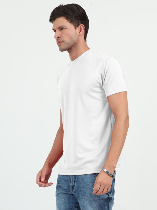 NuMode DryFit Round Neck T-Shirt - White