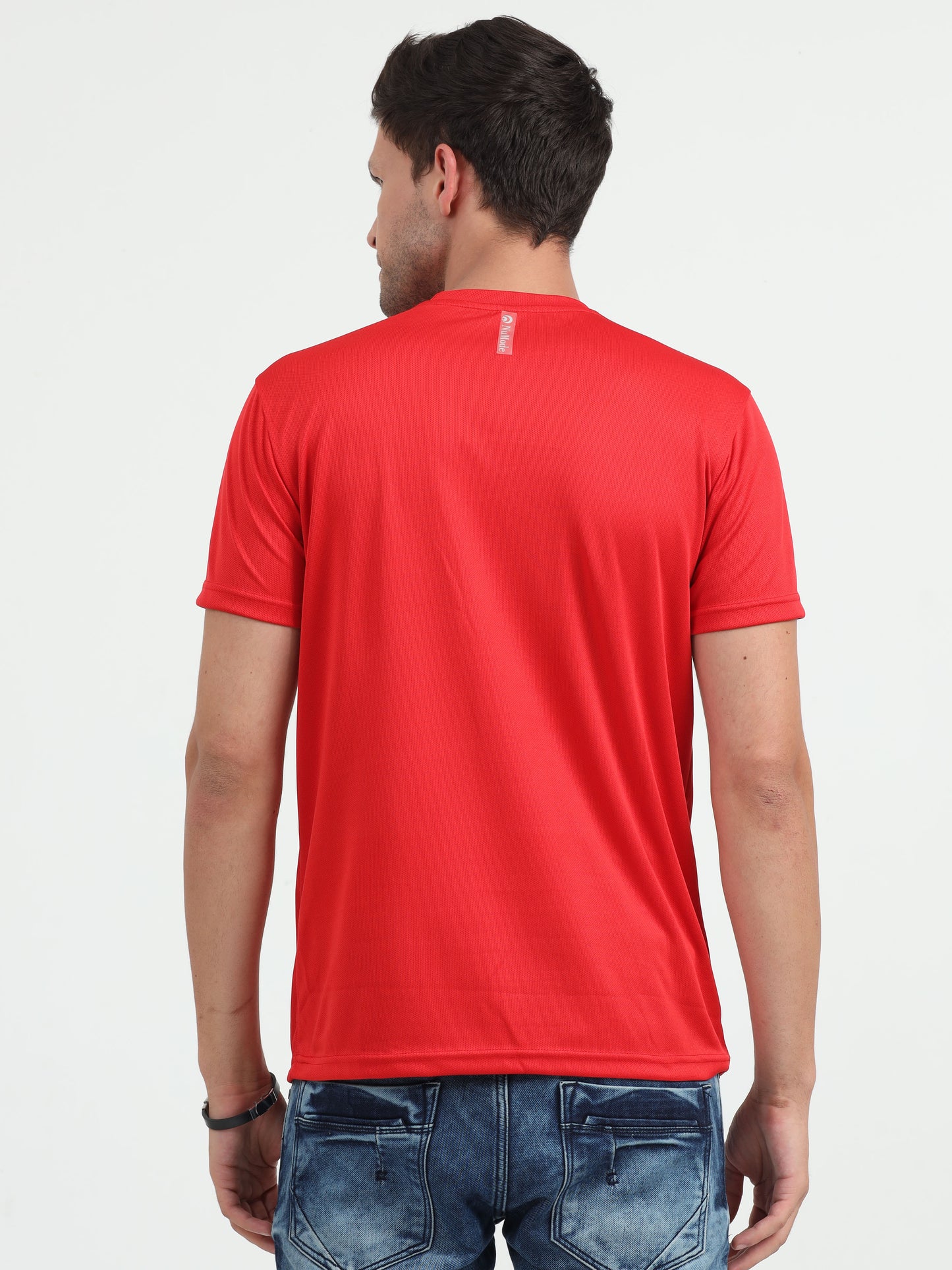 NuMode DryFit Round Neck T-Shirt - Red