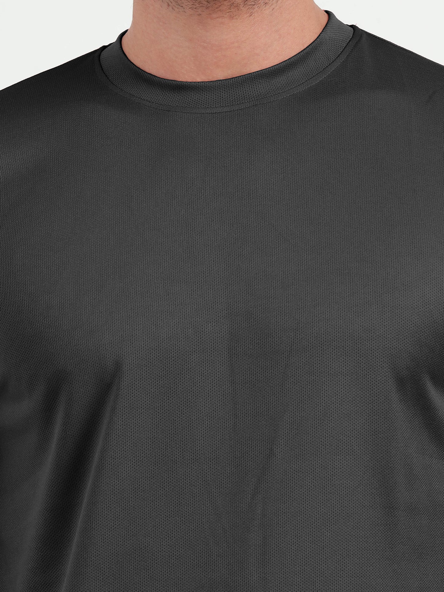 NuMode DryFit Round Neck T-Shirt - Black