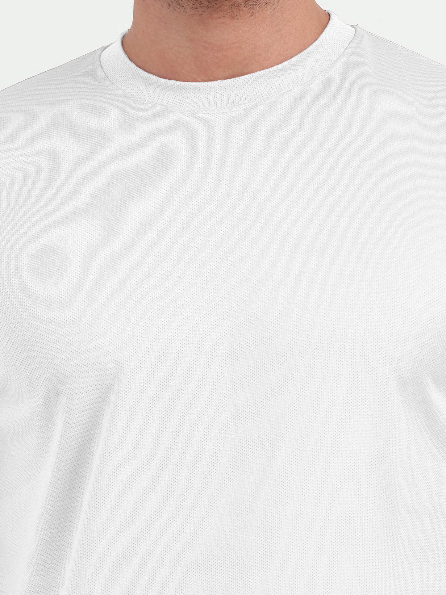 NuMode DryFit Round Neck T-Shirt - White