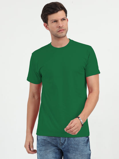 NuMode 100% Cotton Round Neck T-Shirt - Green