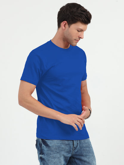 NuMode 100% Cotton Round Neck T-Shirt - Blue