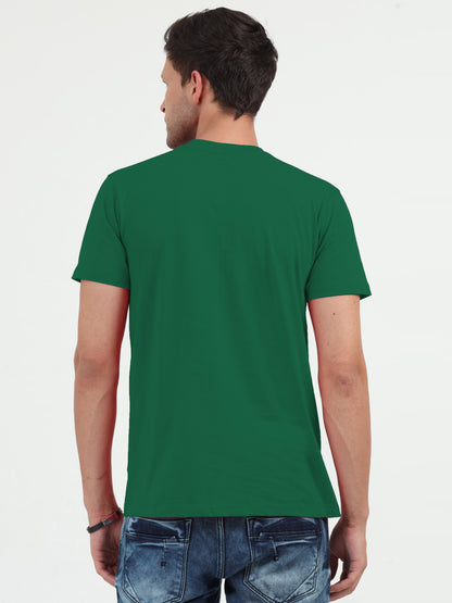 NuMode 100% Cotton Round Neck T-Shirt - Green