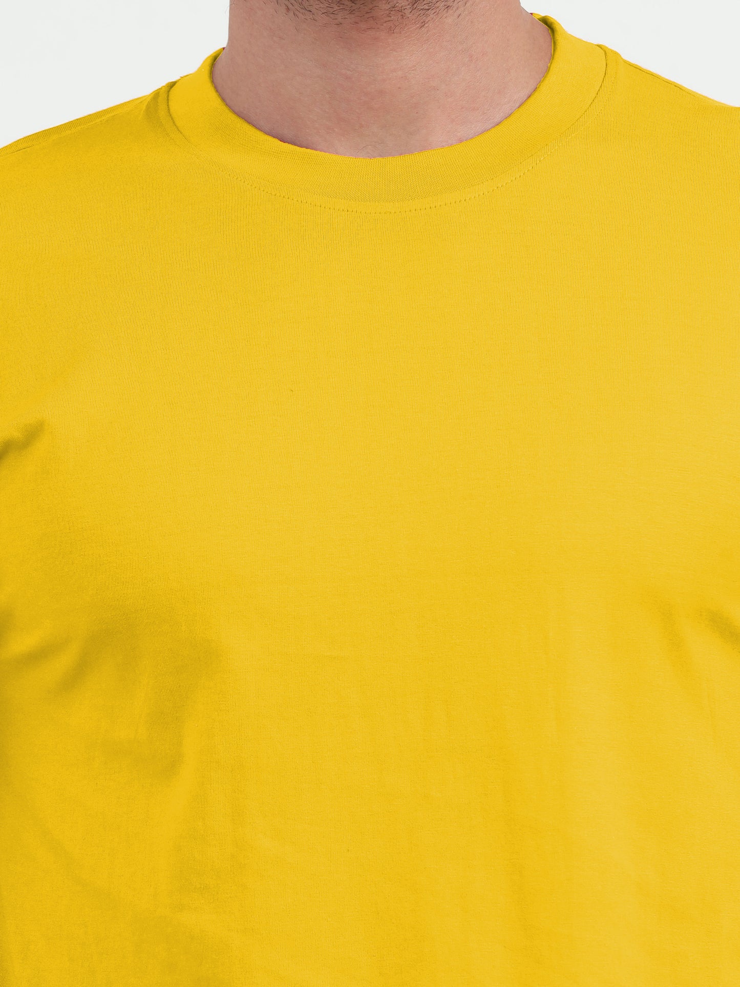 NuMode 100% Cotton Round Neck T-Shirt - Yellow