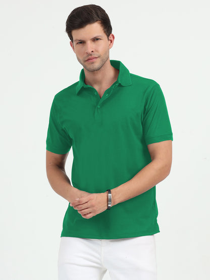 NuMode DryFit Jaquard Collar Polo - Green