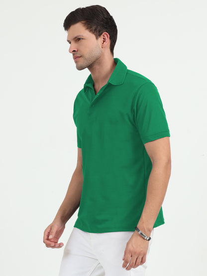 NuMode DryFit Jaquard Collar Polo - Green