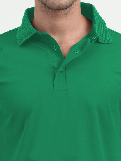 NuMode DryFit Jaquard Collar Polo - Green